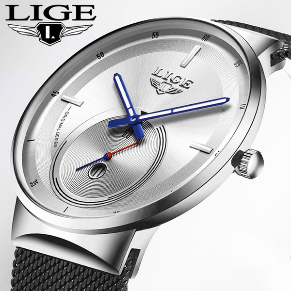 LIGE New Mens Watches Top Brand Luxury Fashion Business Quartz Watch Men Simple Waterproof ClockVariety of styles reloj hombre