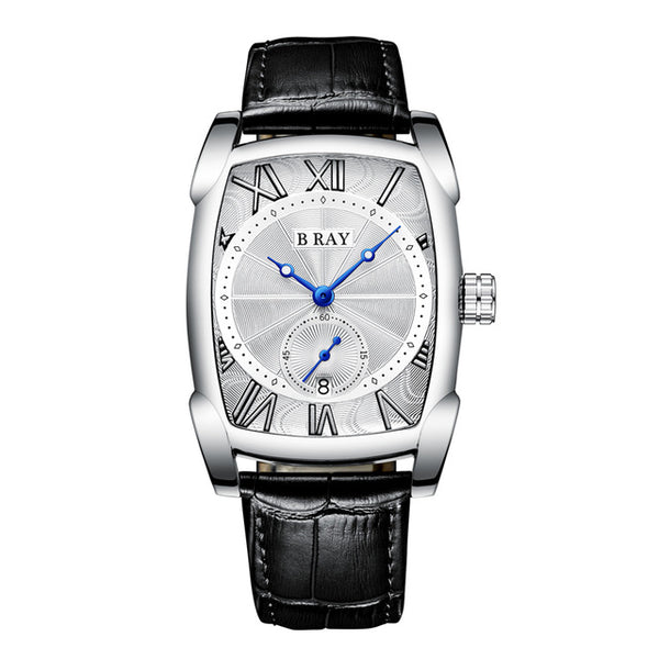 B RAY 9011 Watches Men Luxury Brand Quartz Mens Wist watches Military Leather Strap Casual Square Watch Waterproof Reloj de homb