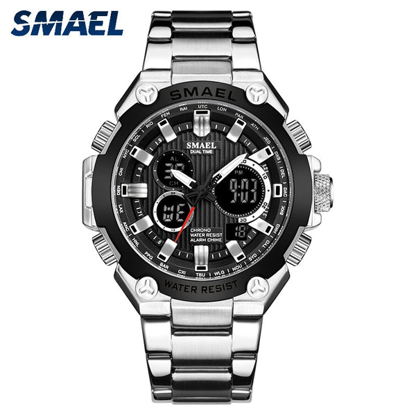 Quartz Watches Men Luxury Brand SMAEL Watch Men Mechanical Mens Automatic Army Watches1363 Waterproof Calendar Quartz Wristwatch