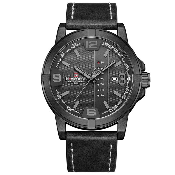 NAVIFORCE Watches for Men Top Luxury Brand Casual Quartz Watch Mens Leather Waterproof Wristwatch Male Clock Relogio Masculino