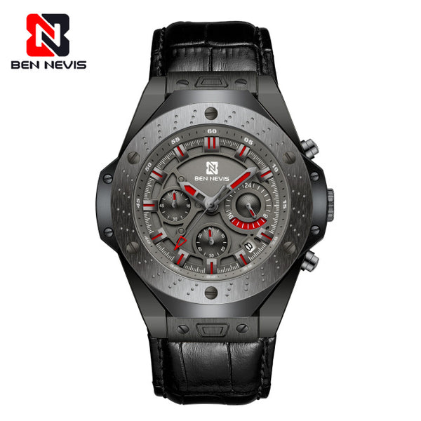 Ben Nevis New Watches Top Brand Luxury Men Sport  Military Wristwatch Leather Quartz Watch Waterproof clock Relogio Masculino A5