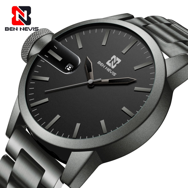 Ben Nevis Men Quartz Watch Military mens Watch Business Waterproof Wristwatch For husband BoyFriends Calendar Watches Gifts A5