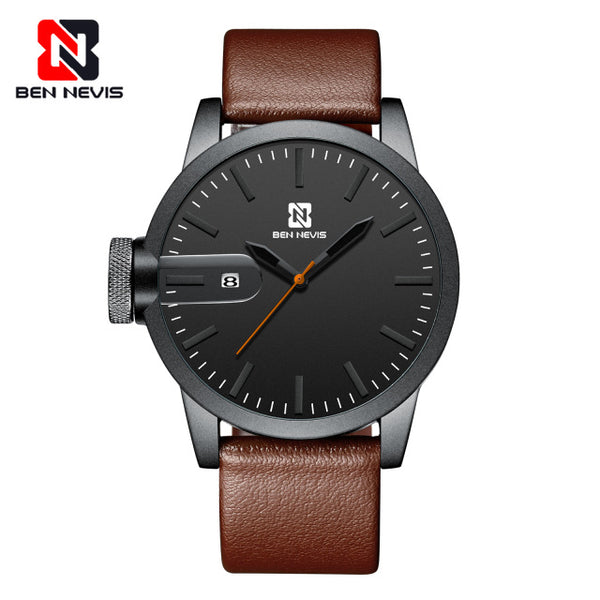 Ben Nevis Men Quartz Watch Military mens Watch Business Waterproof Wristwatch For husband BoyFriends Calendar Watches Gifts A5