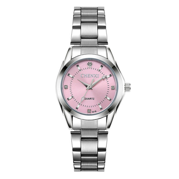 CHENXI Fashion Women Colorful Dial Reloj Mujer Concise Girl Wrist Watches Female Quartz Watches Ladies Rhinestone Clocks Watch